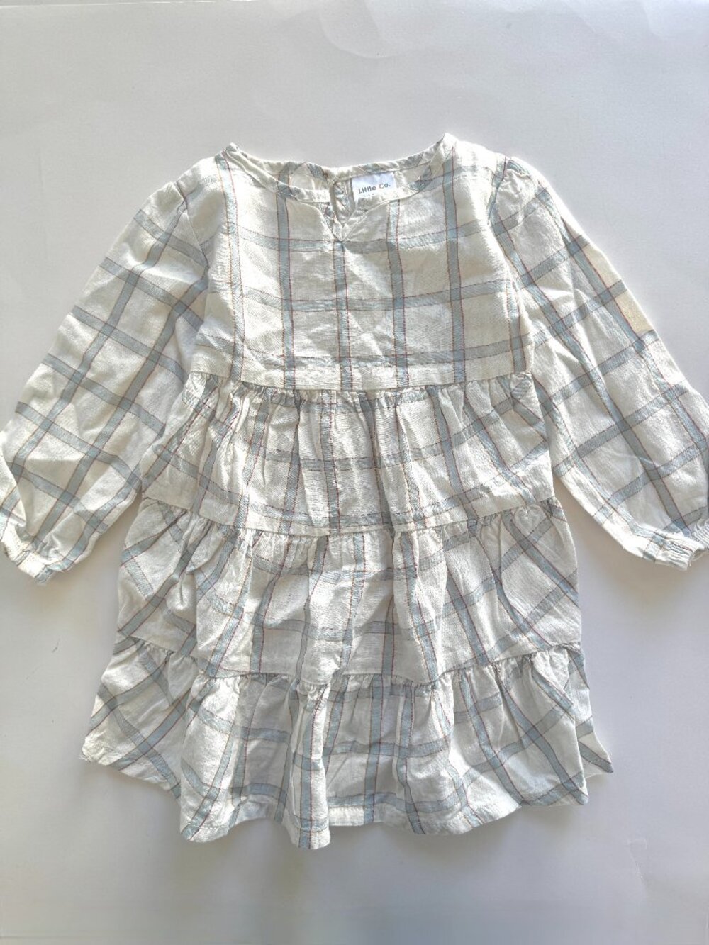 Little Co Lauren Conrad Plaid Tiered Dress 24M